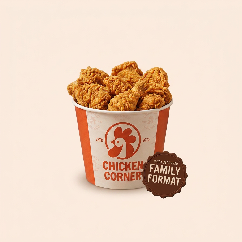 Bucket de poulet frit Chicken Corner, format famille